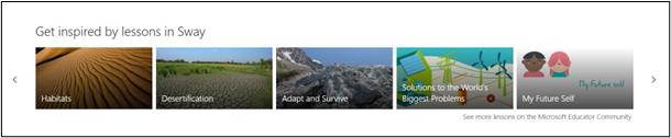 A screenshot of the bottom of Sway home page